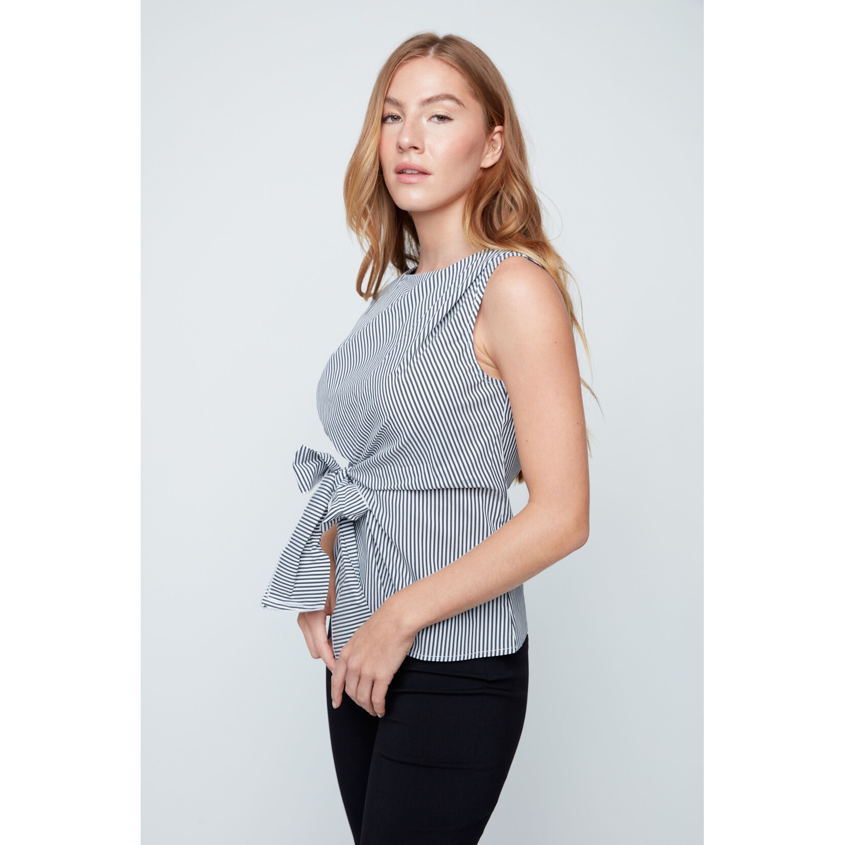 Woven Blouse in Black Combo