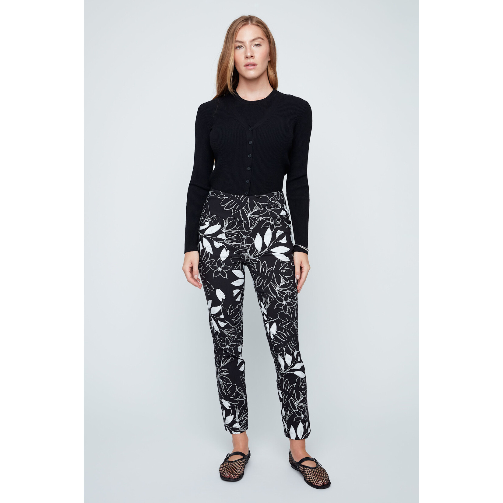 Woven Pant in Black Combo