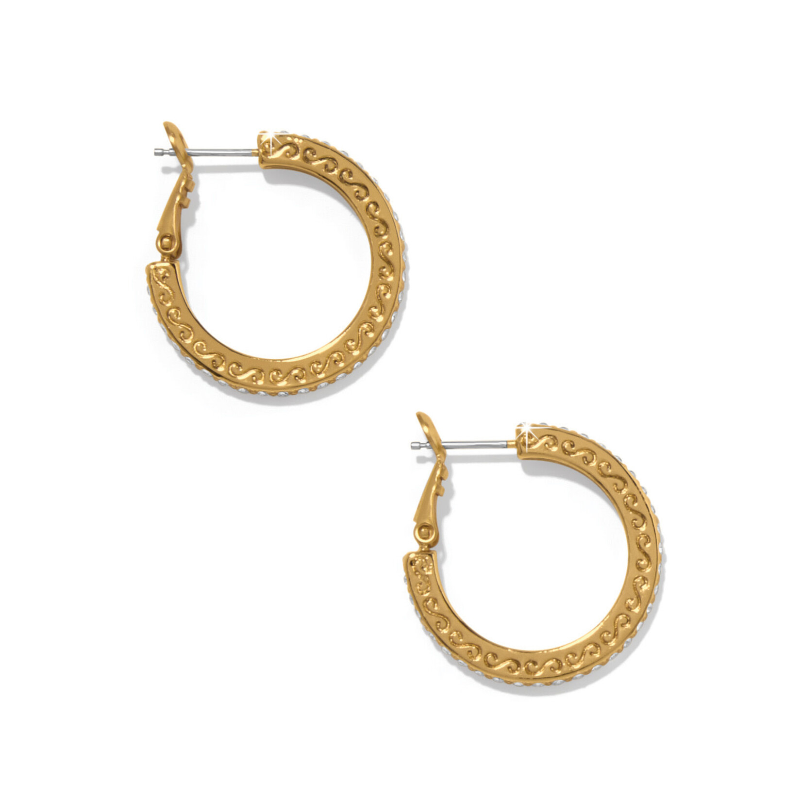 Brighton Meridian Eclipse Small Gold Hoop Earrings