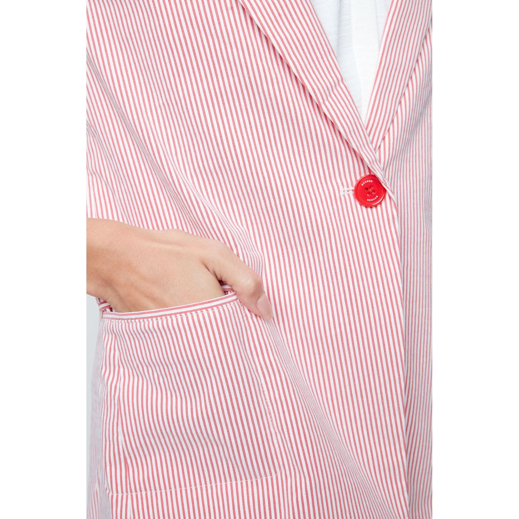 Woven Jacket in Scarlet