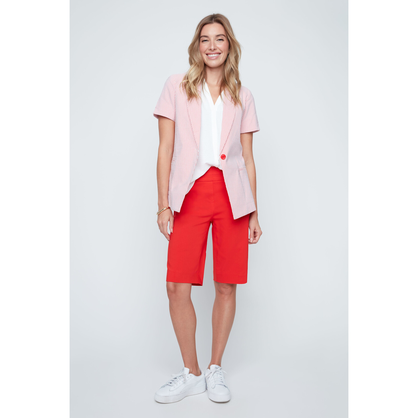 Woven Jacket in Scarlet