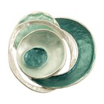 Origin Jewelry Organic Circles Magnetic Brooch in Aqua