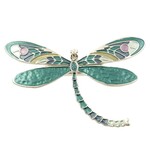 Origin Jewelry Dragonfly Magnetic Brooch in Aqua