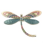 Origin Jewelry Dragonfly Magnetic Brooch in Peach