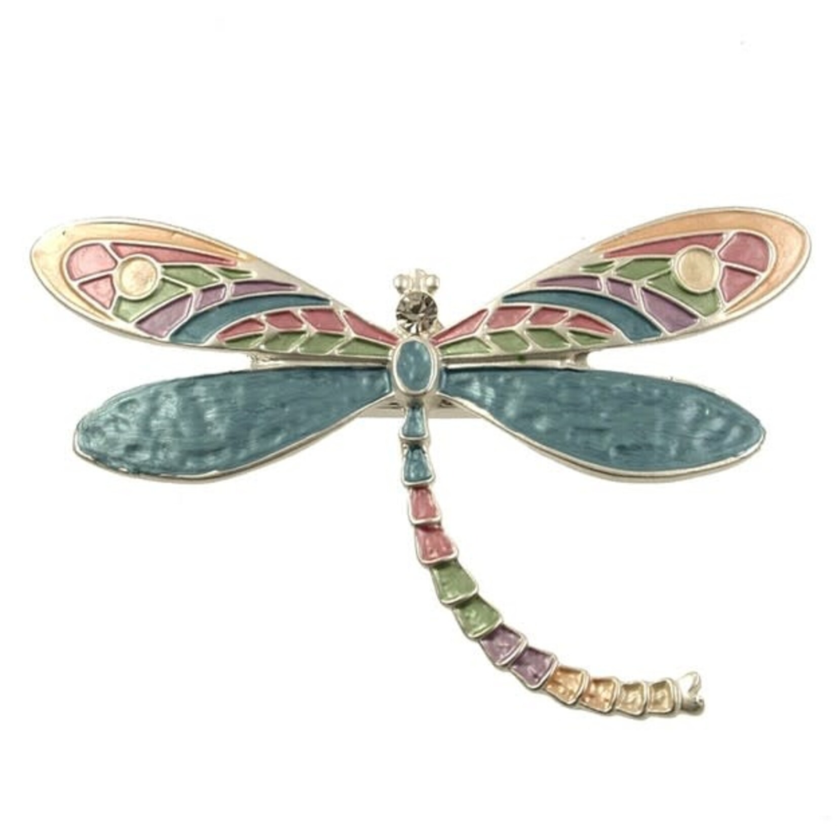 Origin Jewelry Dragonfly Magnetic Brooch in Peach