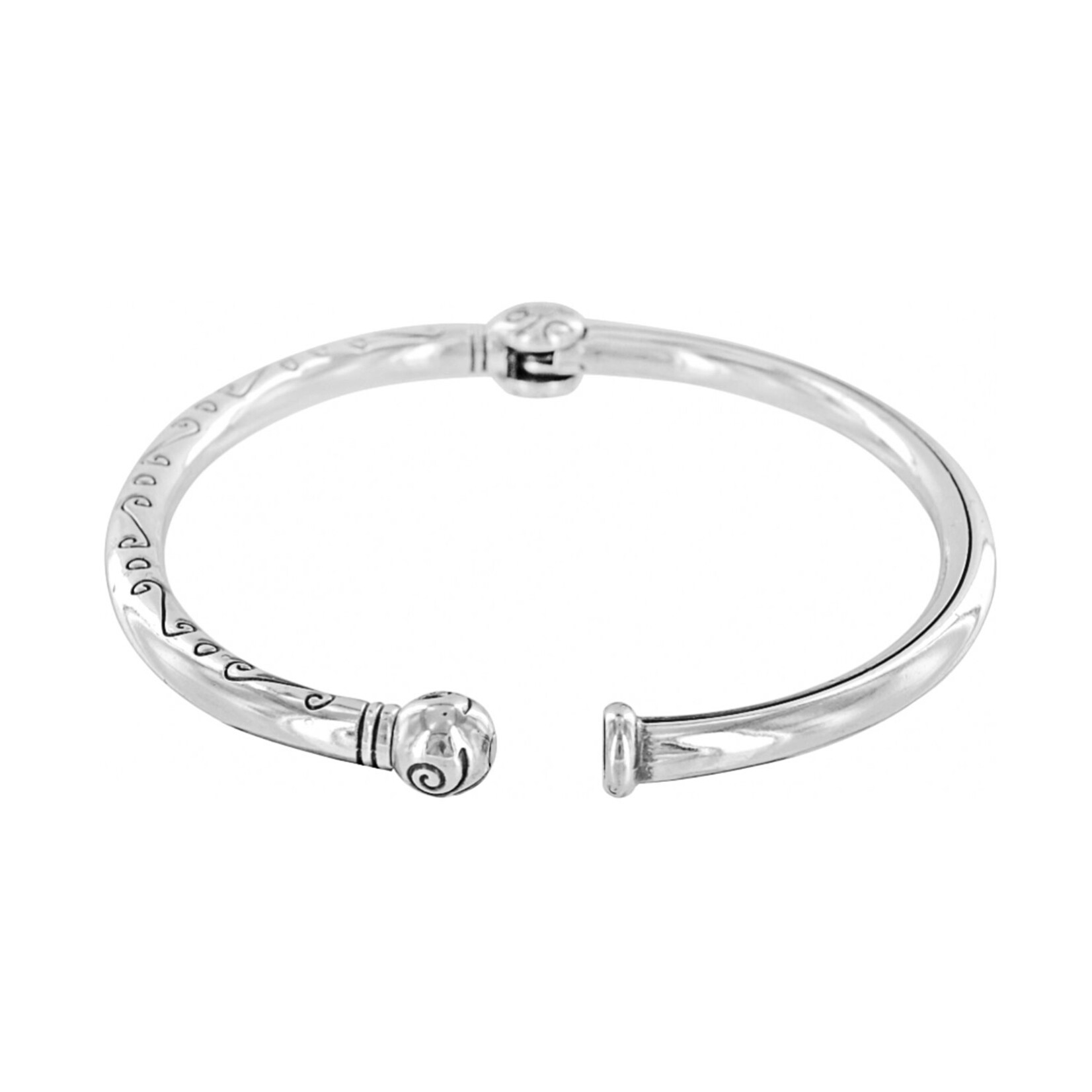 Brighton Silver Charming Hinged Bangle
