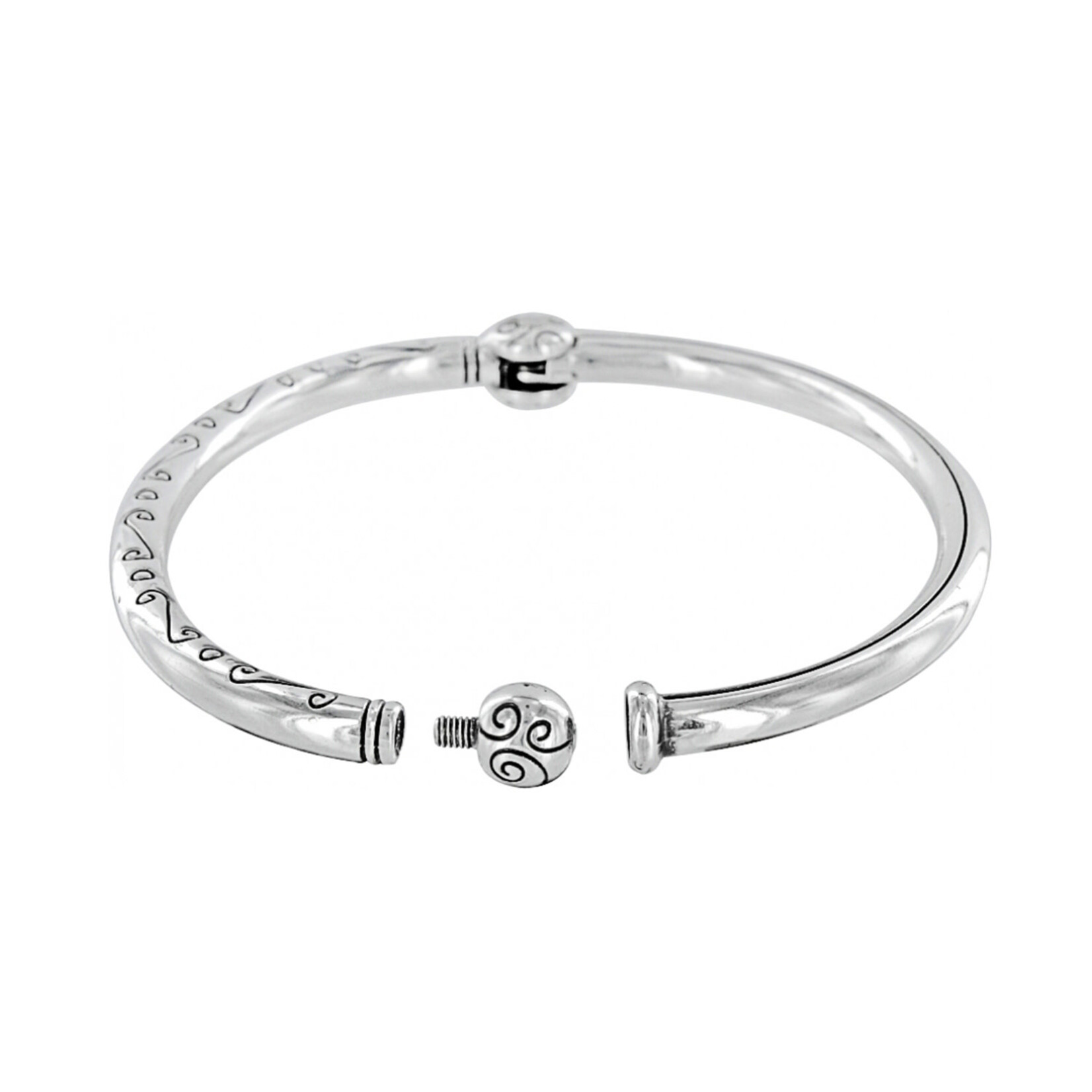 Brighton Silver Charming Hinged Bangle