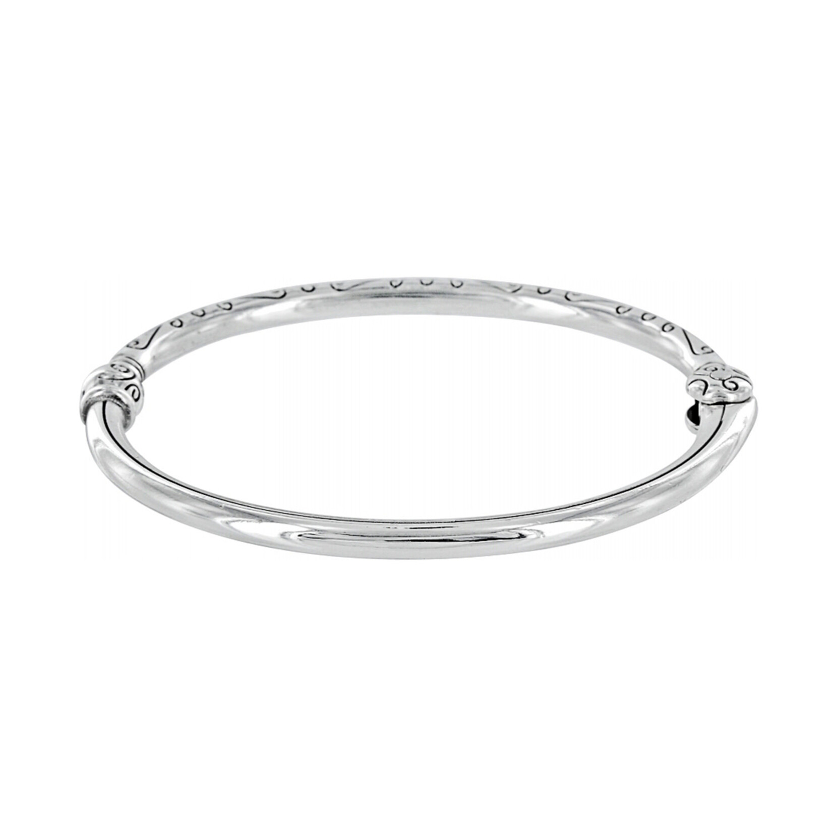 Brighton Silver Charming Hinged Bangle