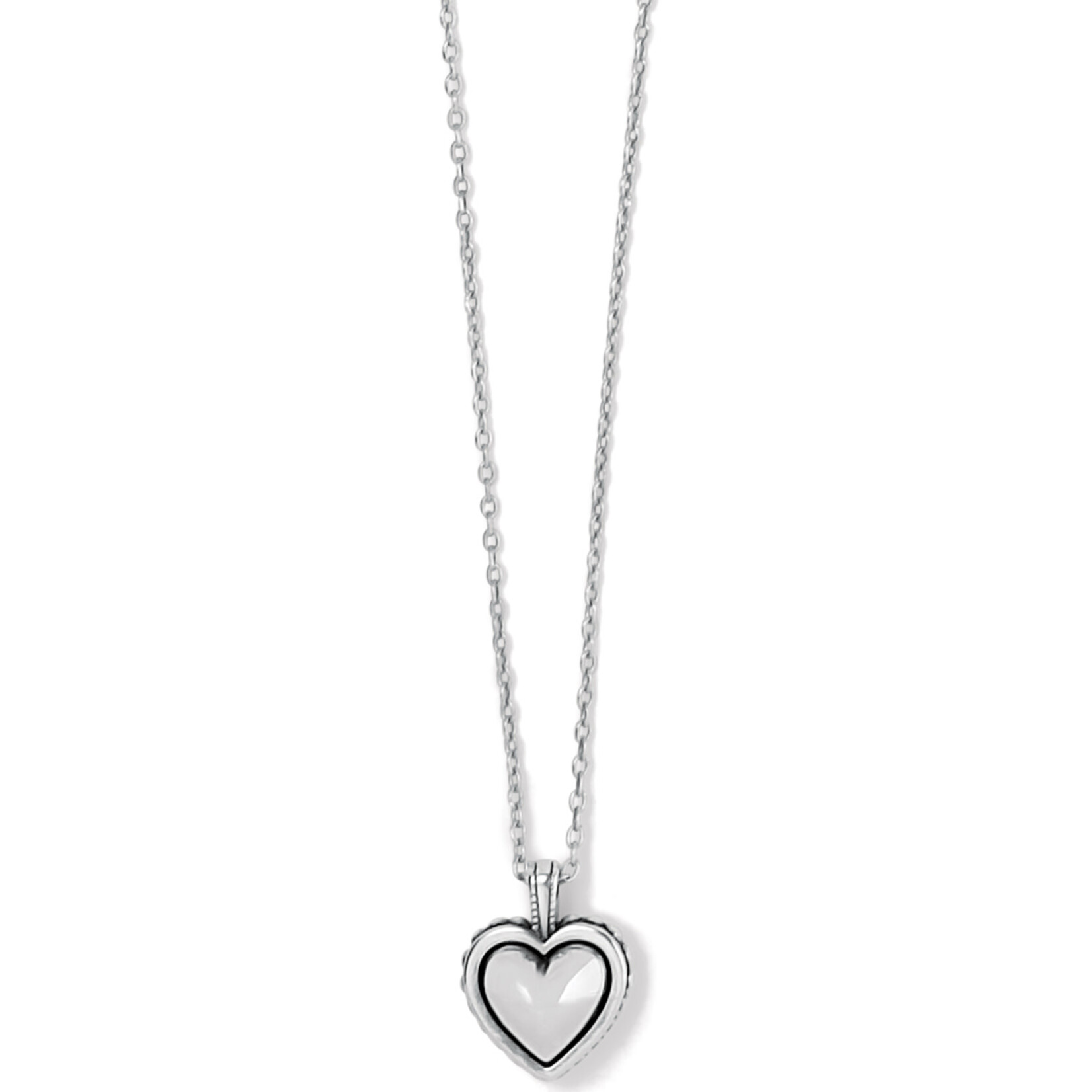 Brighton Pretty Tough Bold Heart Petite Heart Silver OS