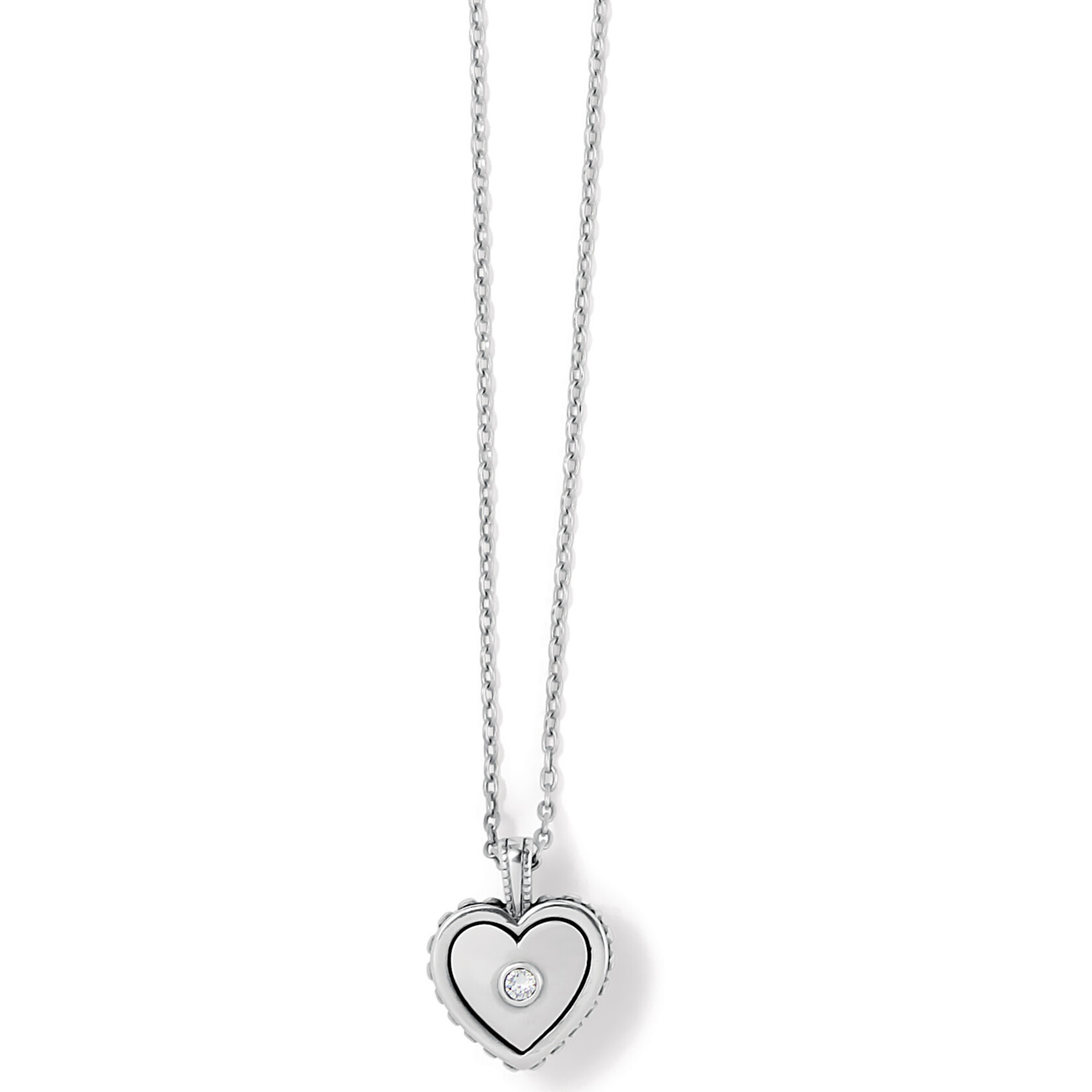 Brighton Pretty Tough Bold Heart Petite Heart Silver OS