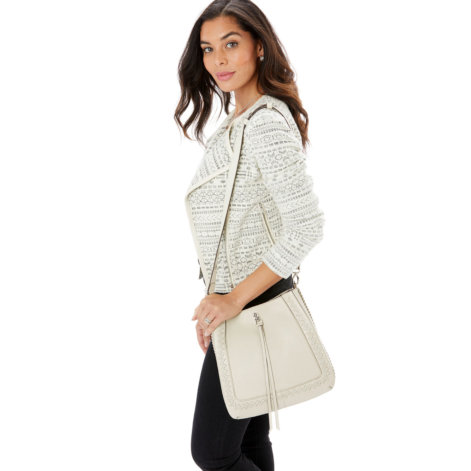 Brighton Georgia Convertible Hobo White