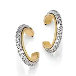 Brighton Venezia Two Tone Hoop Post Earrings