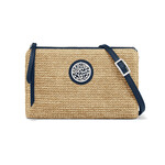 Brighton Contempo Straw Pouch in French Blue