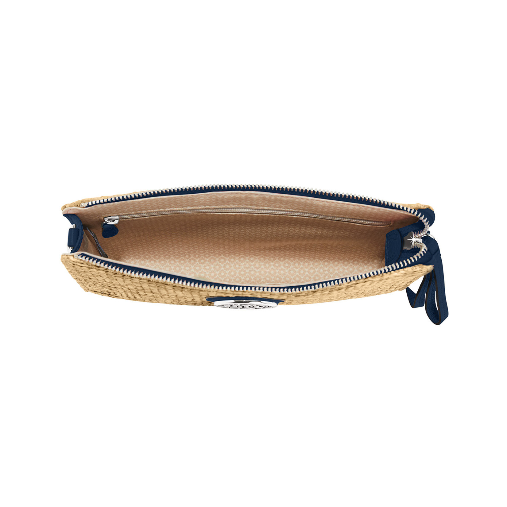 Brighton Contempo Straw Pouch in French Blue