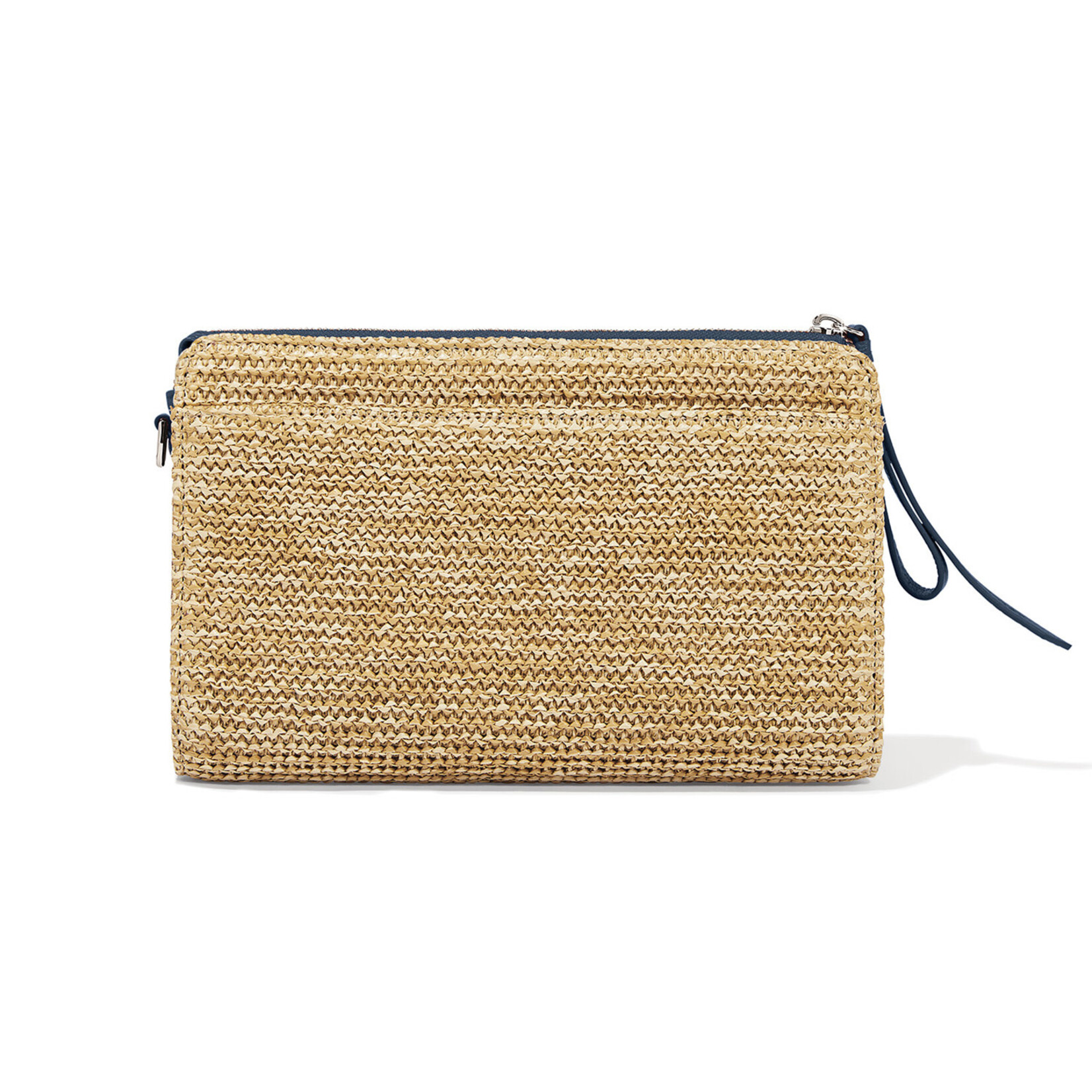 Brighton Contempo Straw Pouch in French Blue