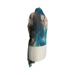 Tianna Long & Wide Print Mesh Shawl Stole Wrap