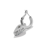 Brighton Love Messages B Love Reversible Hoop Earring  Blu