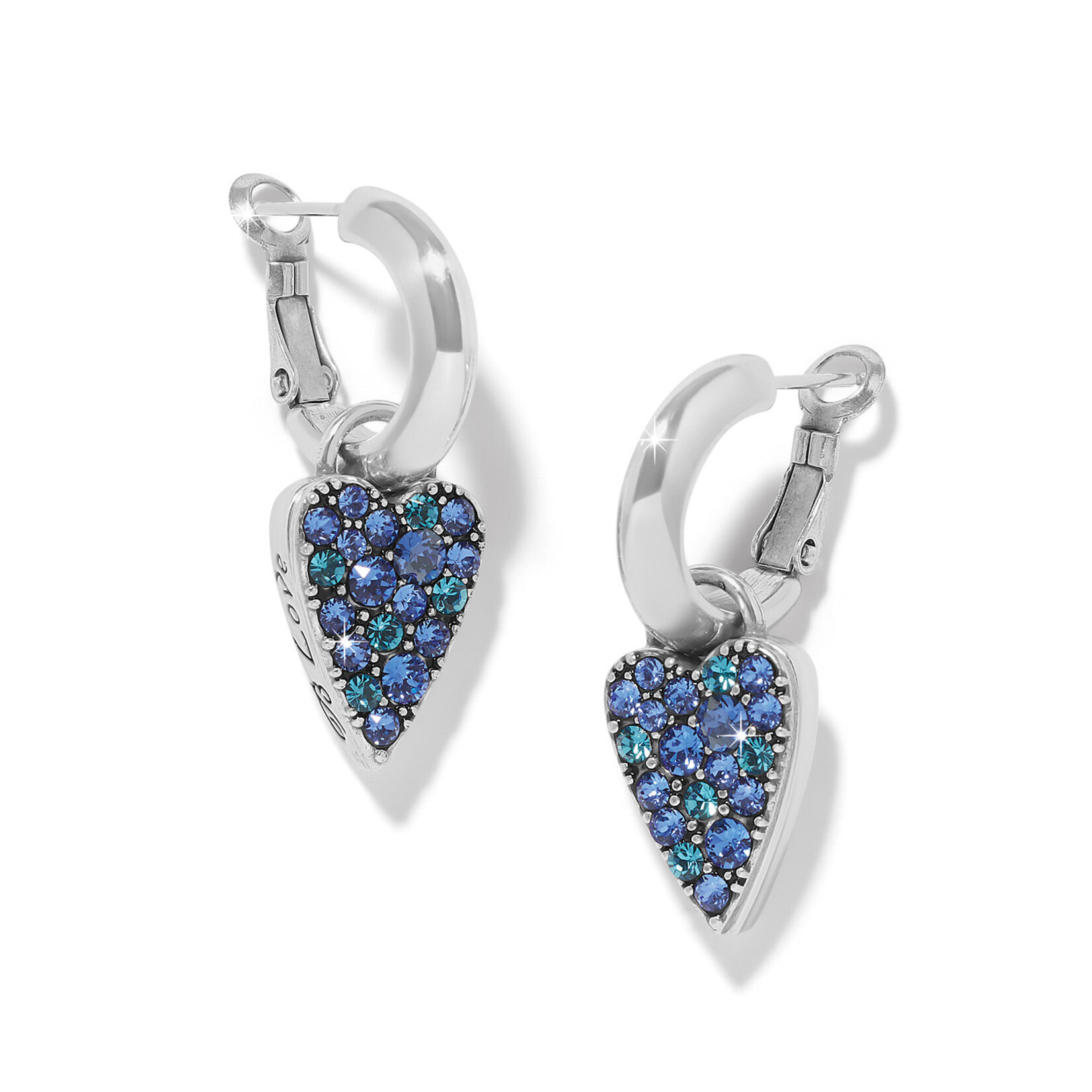 Brighton Love Messages B Love Reversible Hoop Earring  Blu