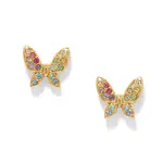 Brighton Enchanting Gem Butterfly Earrings