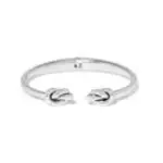 Brighton Interlok Single Knot Hinged  Bracelet Silver