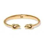 Brighton Interlok Single Knot Hinged Bracelet Gold