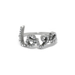 Brighton Love Script Sparkle Ring 8