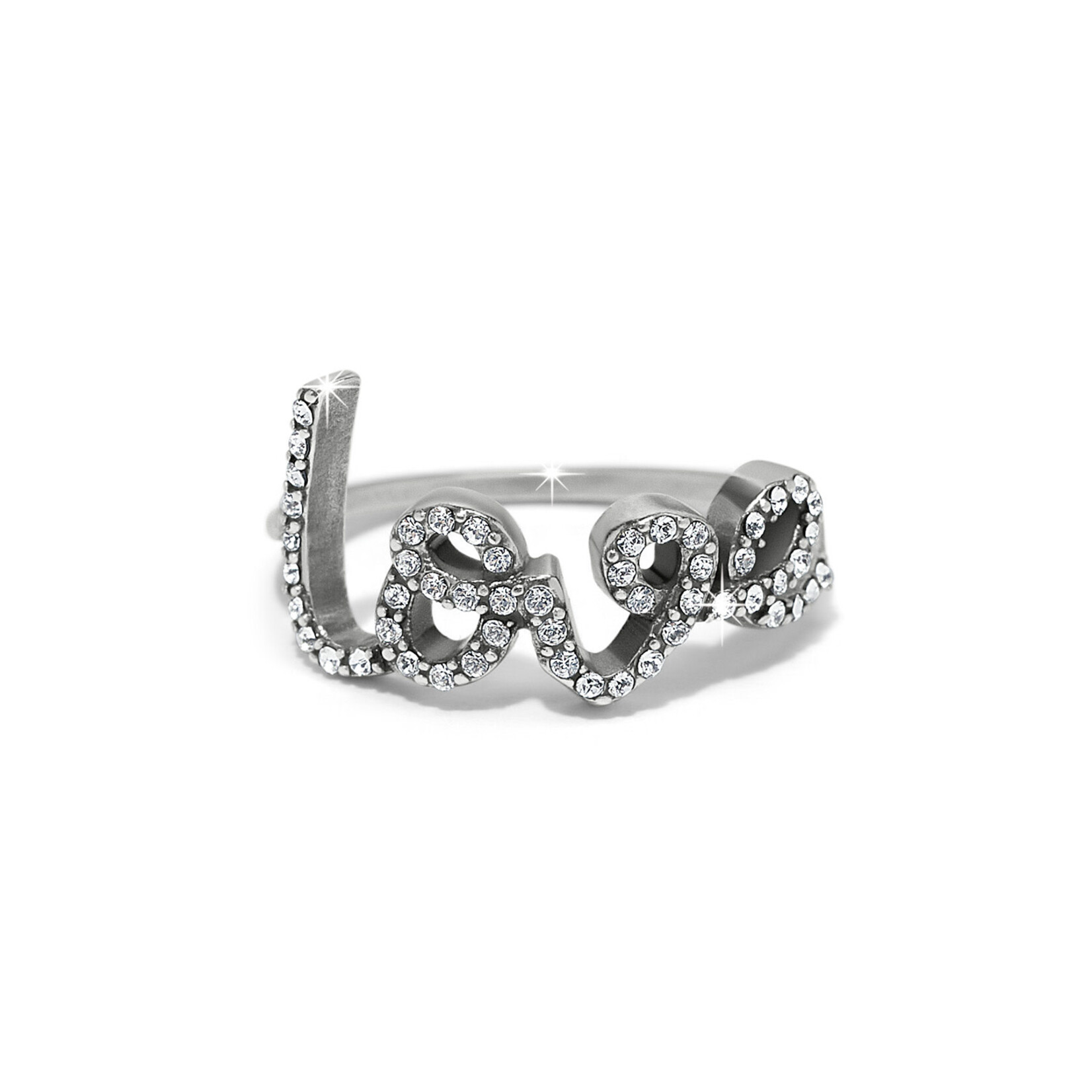 Brighton Love Script Sparkle Ring 8