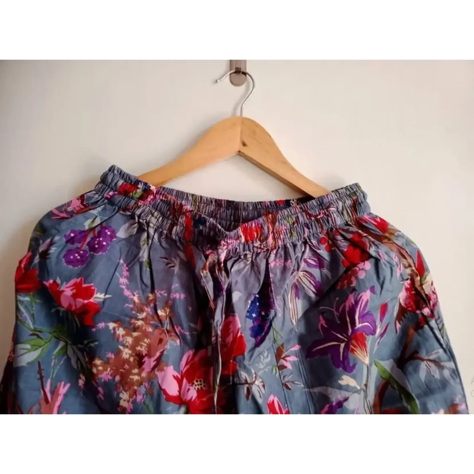 AMRANIS Long PJ Set in Purple Florals
