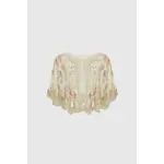Babeyond 1920s Sequin Beaded Gatsby Shawl Sand