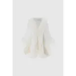 Babeyond Faux Fur Wrap Evening Cape Wht