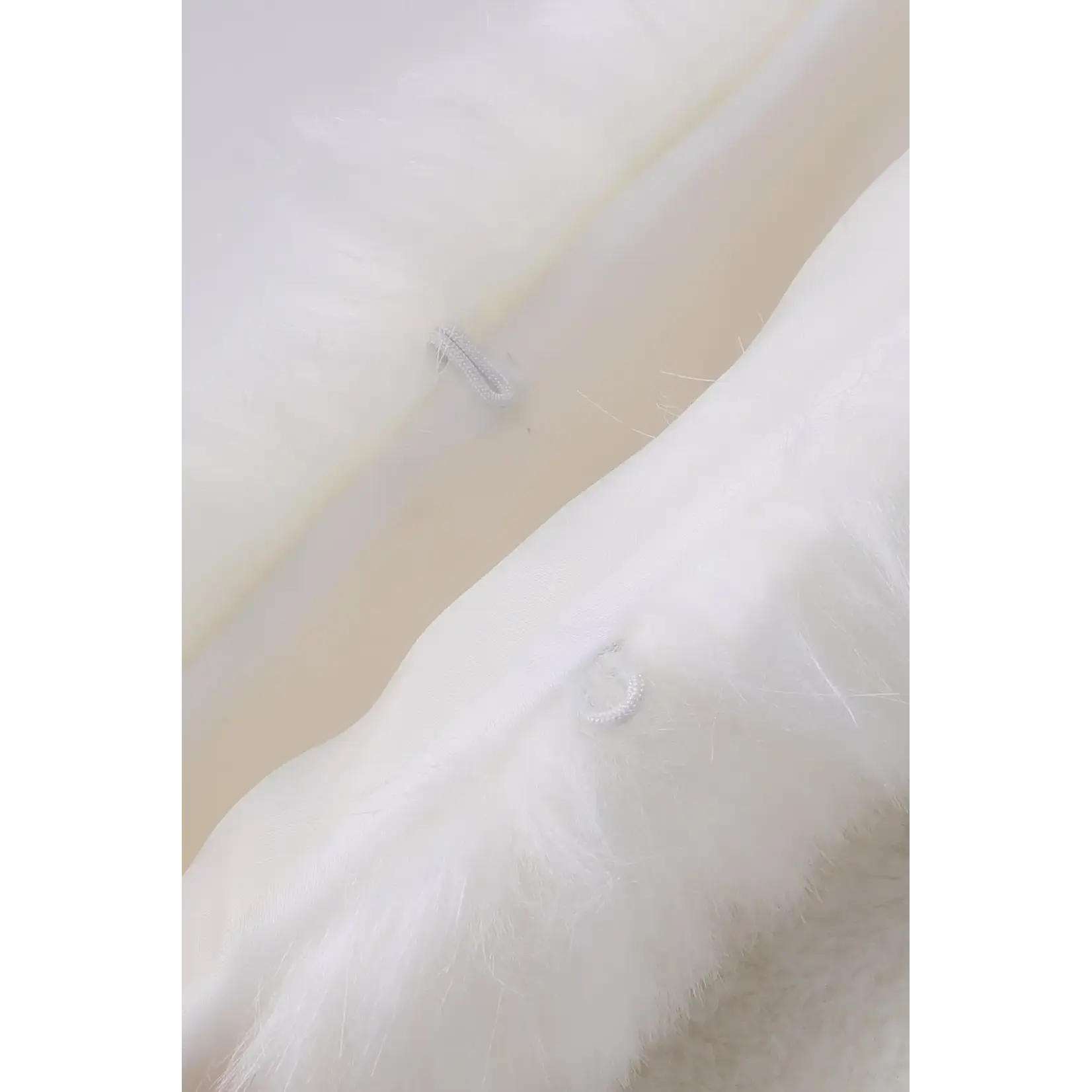 Babeyond Faux Fur Wrap Evening Cape Wht