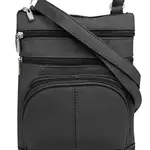 Roma Leathers Cowhide Crossbody Rfid  Front Bottom Pkt
