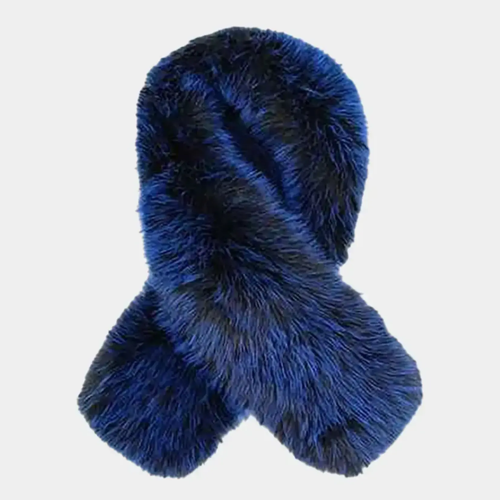 Sensibling Plush Faux Fur Winter Scarf Blue