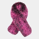 Sensibling Plush  Faux Fur Winter Scarf DkPink