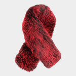 Sensibling Plush  Faux Fur Winter Scarf Red