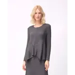 Ellyndale Pleated Flare Blouse in Grey - One Size