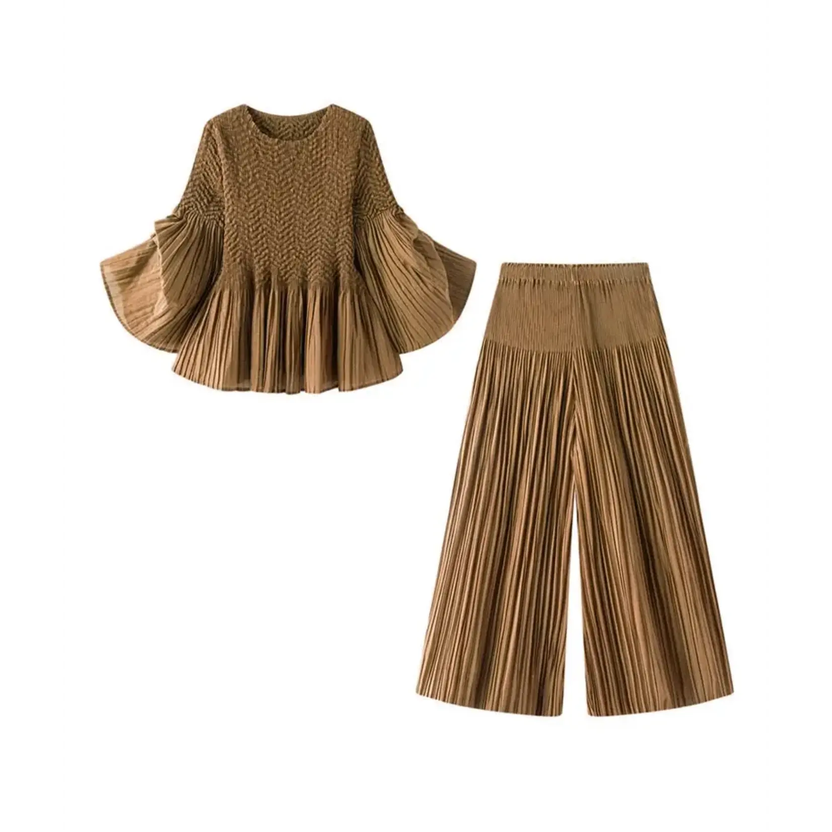 Ellyndale Pleated Pants in Mocha OS