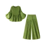 Ellyndale Pleated Pants In Green OS