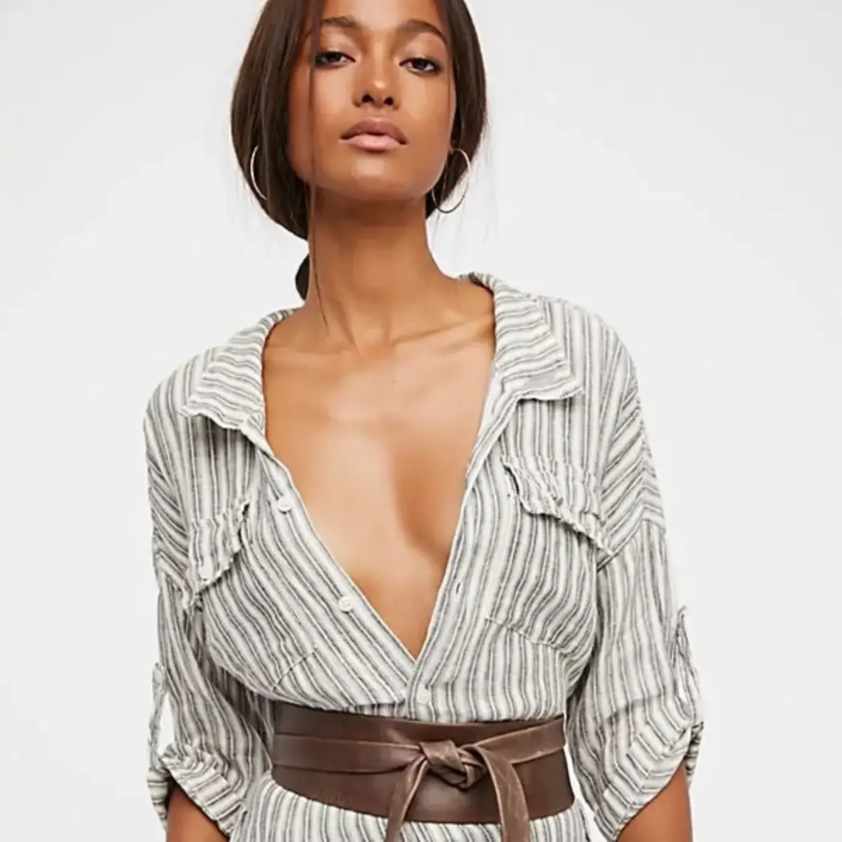 ADA Original Leather Wrap Belt in Chocolate