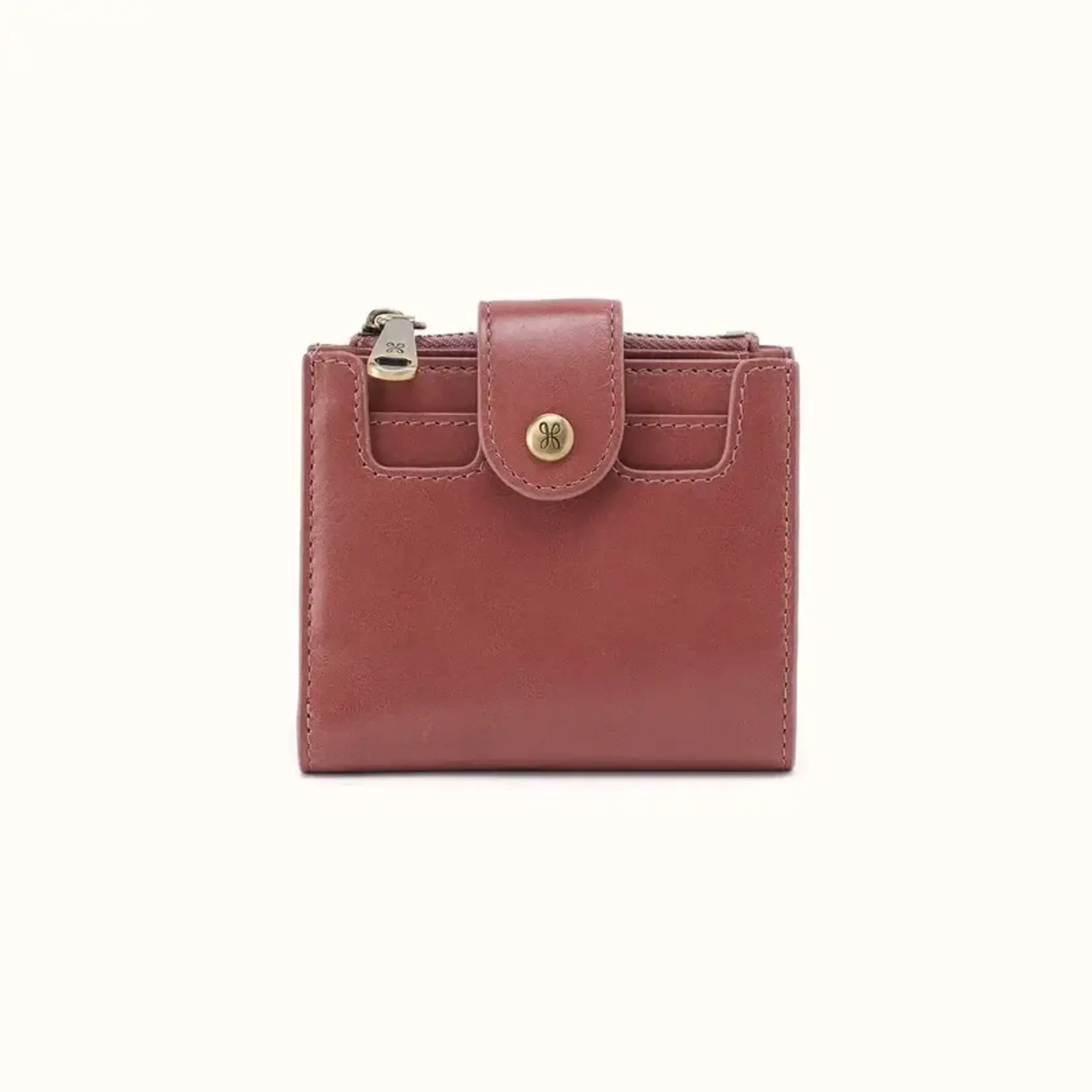 HOBO Dunn Mini Wallet in Rosewood