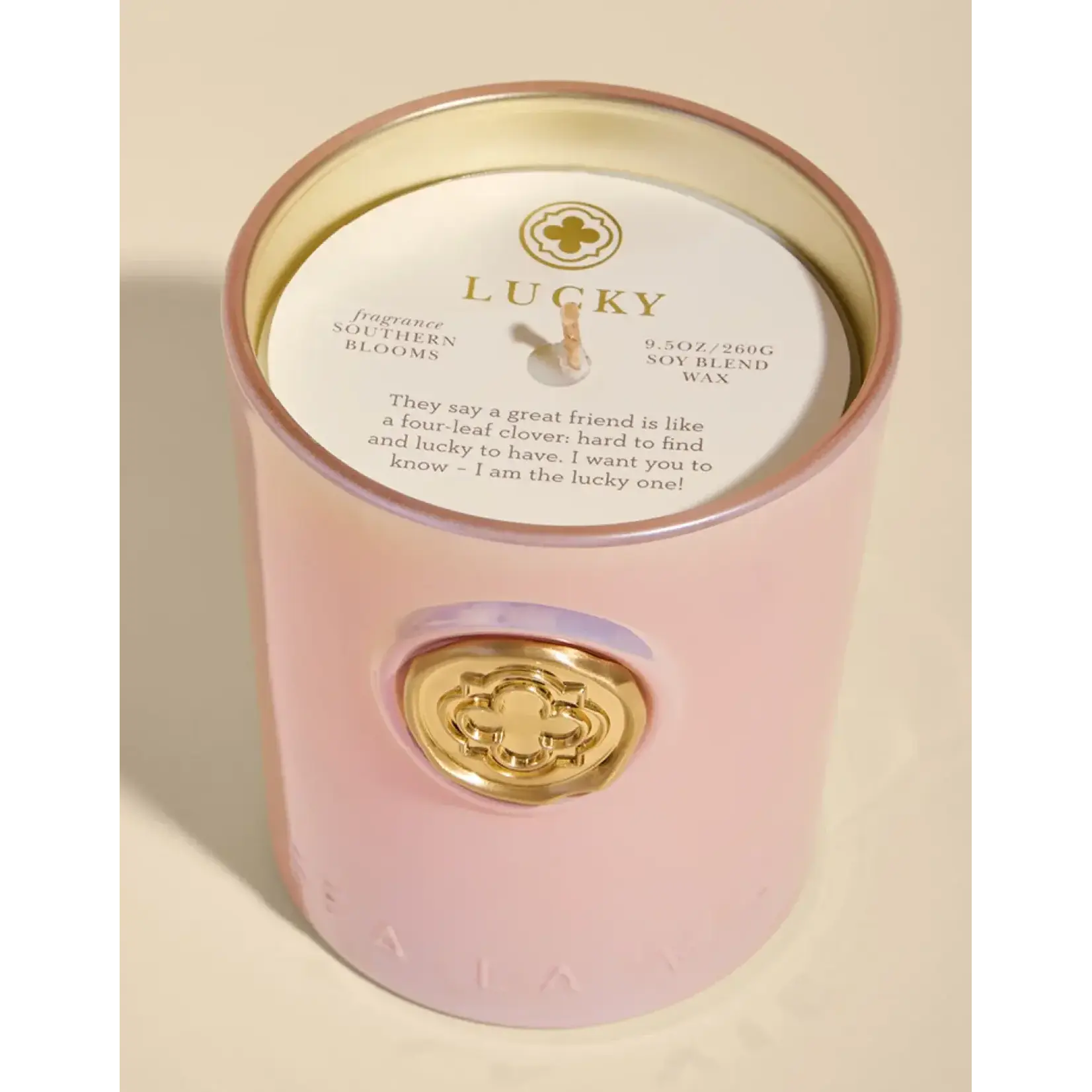 Spartina Sea La Vie Candle 9.5oz. Lucky/Quatrefoil No. 07