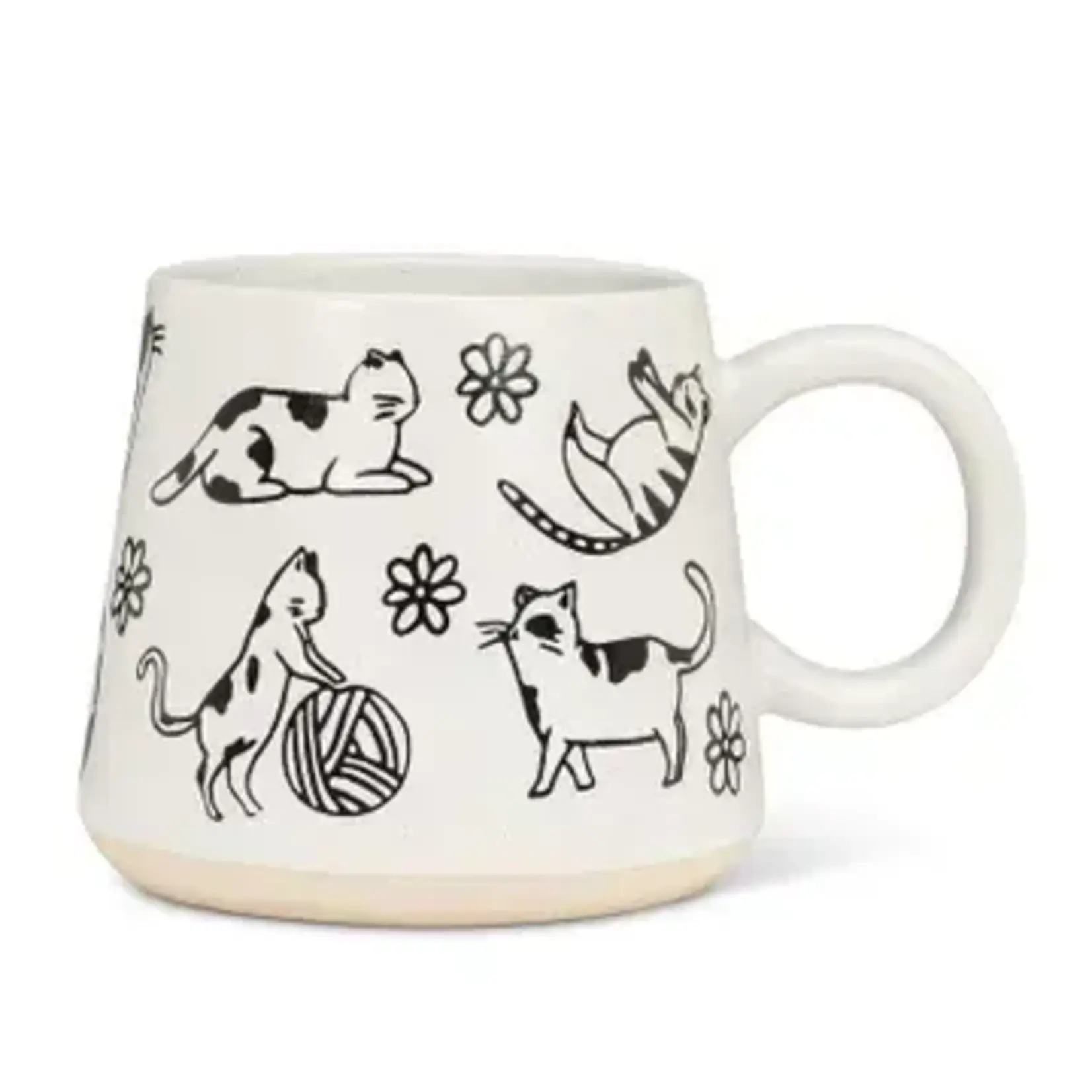 Oversize Mug with Cats-4H" 17oz