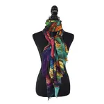 Maelynn Painterly Floral Scarf