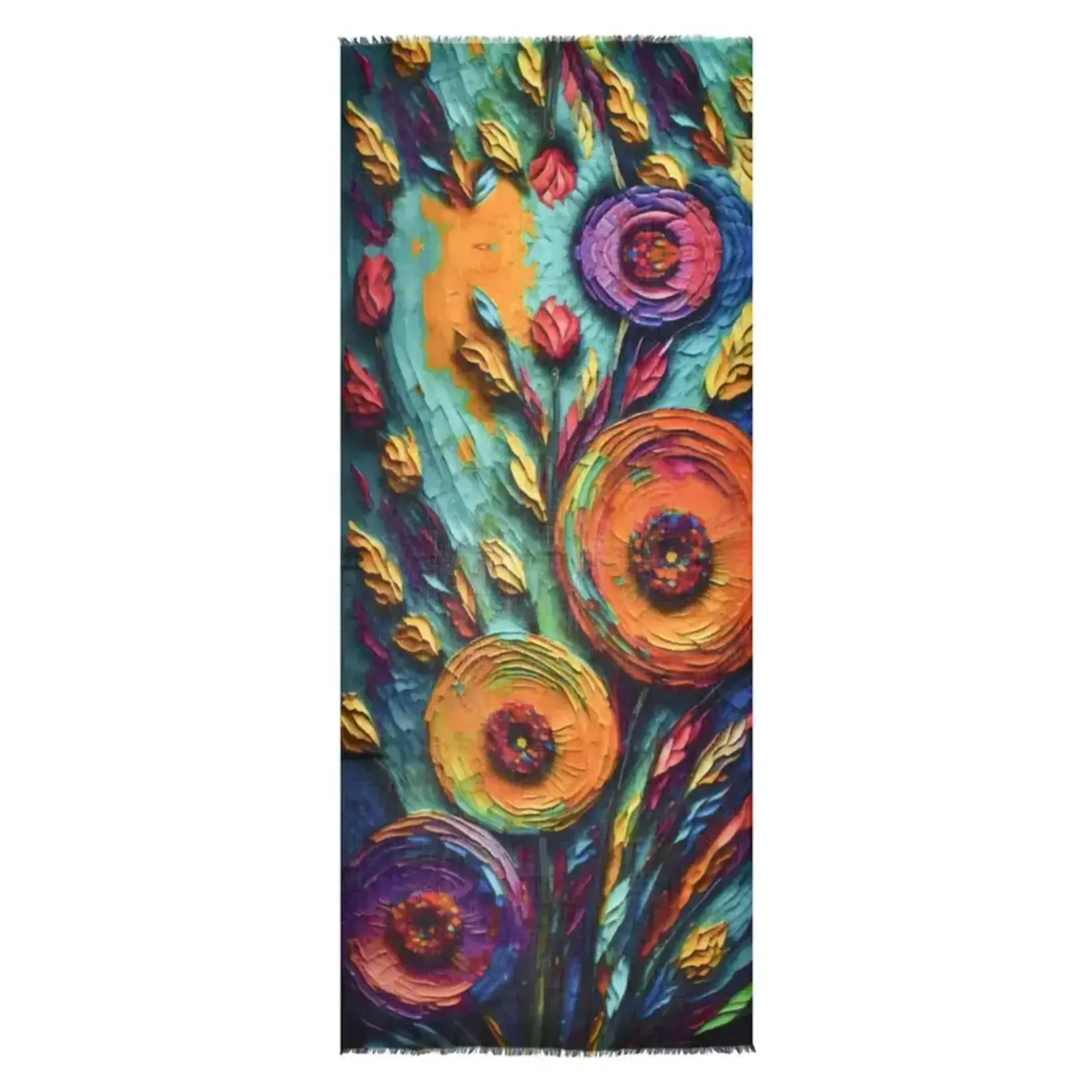Maelynn Painterly Floral Scarf