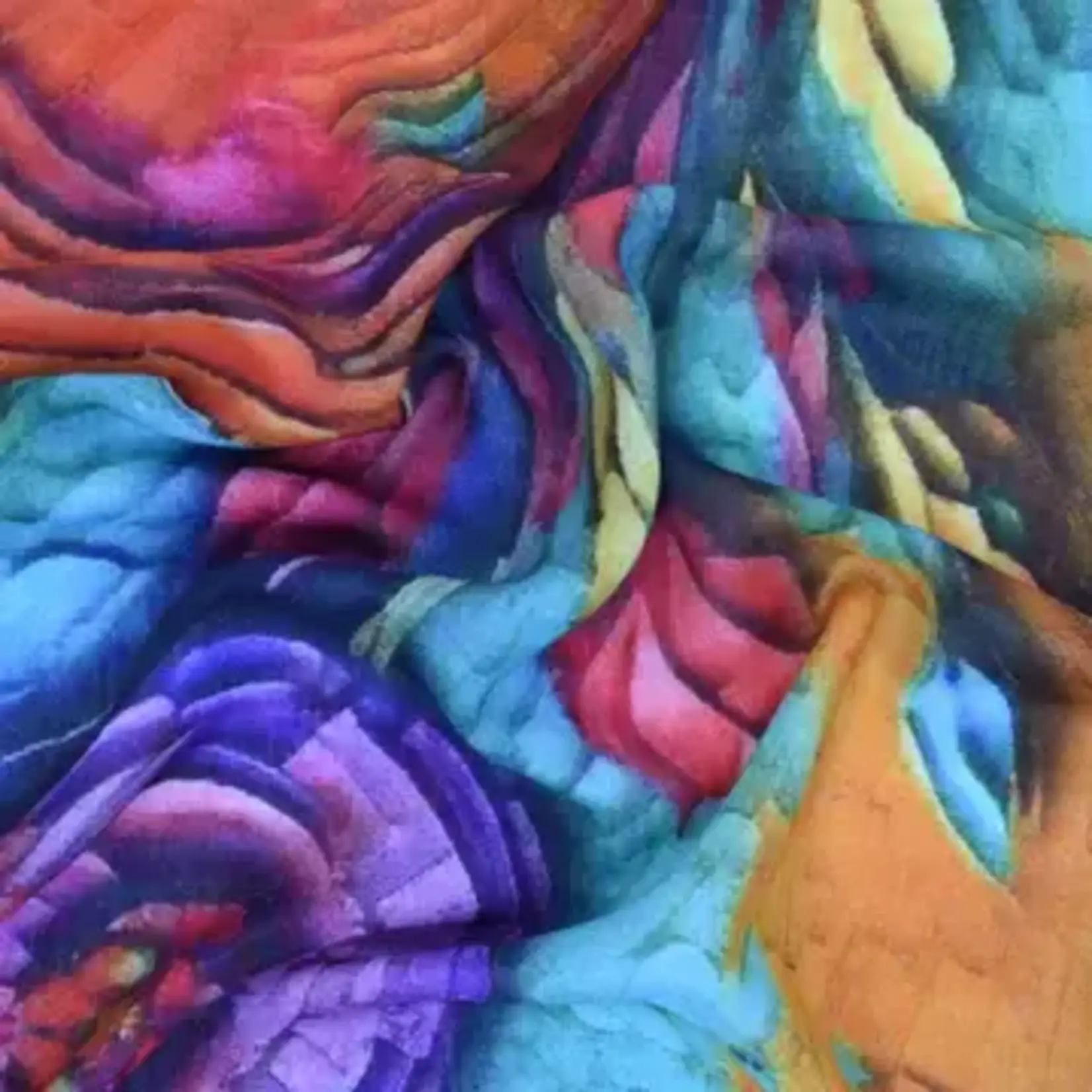 Maelynn Painterly Floral Scarf