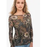 AMB Designs International Sepia Bloom-NudiTee Sheer Top