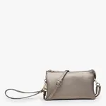 Jen & Co Riley Vegan Leather Double-Sided Wristlet/Crossbody - Copper