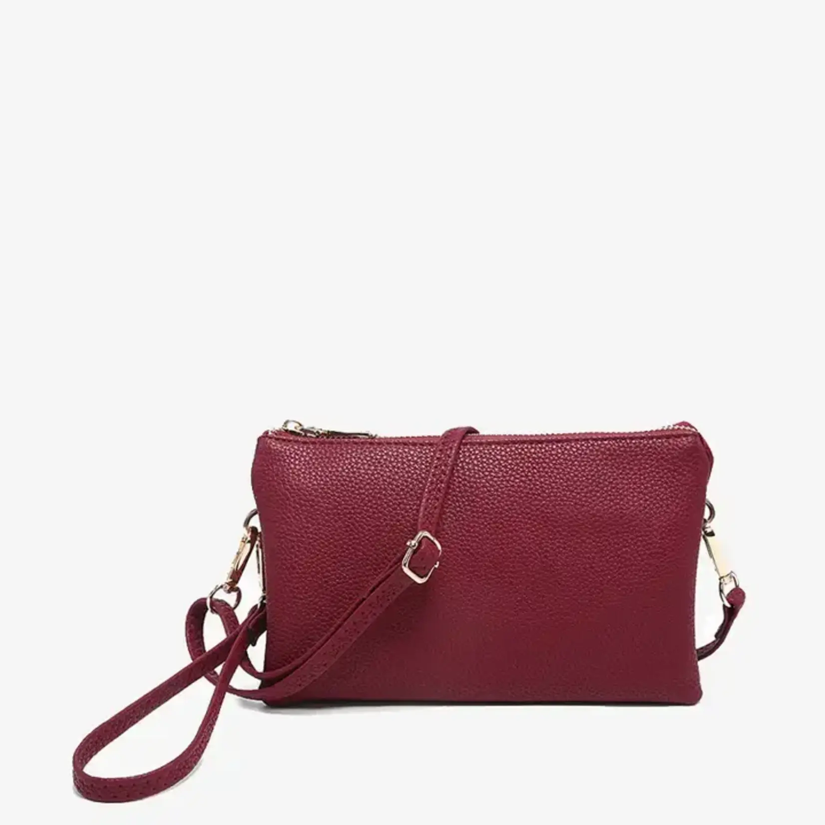 Jen & Co Riley Vegan Leather Double-Sided Wristlet/Crossbody - Jam