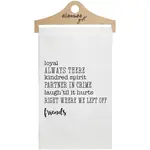 Friends Favorite Things Kitchen Dish Tea Towel