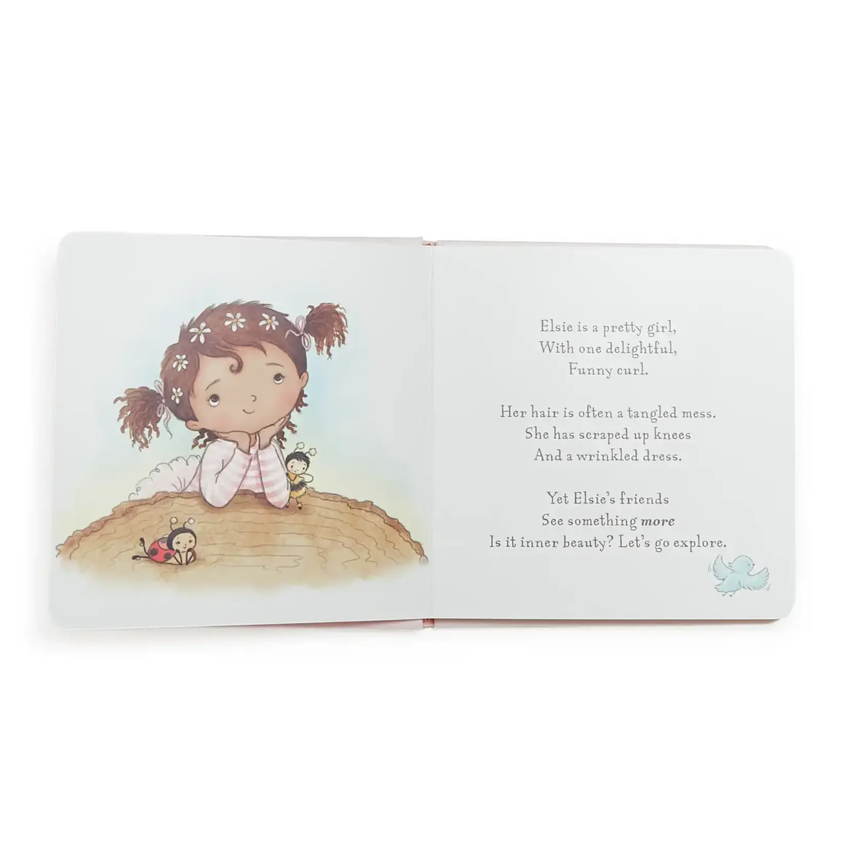 Bunnies By  Bay Pretty Girl Board Book (Brown Hair)